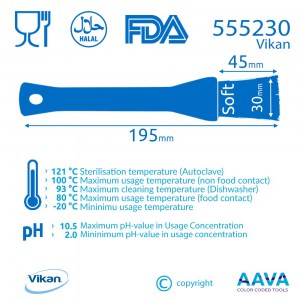 Vikan 41855 Cepillo de limpieza angosto con mango largo 420 mm Duras Blanco  – AAVA Color Coded Tools