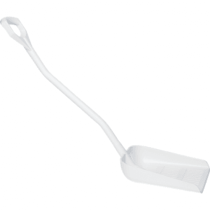 Vikan 56035 Ergonomic shovel with drain holes 380 x 340 x 90 mm 1145 mm White