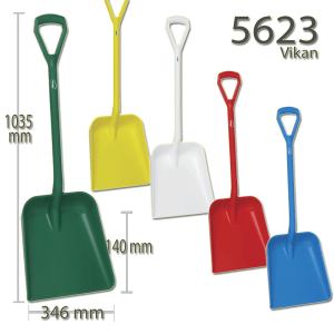 Vikan 5623 One Piece Shovel D Grip 379 x 345 x 90 mm 1035 mm