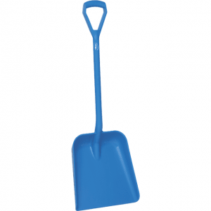 Vikan 56233 One Piece Shovel D Grip 379 x 345 x 90 mm 1035 mm Blue