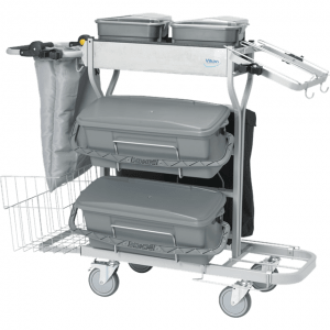 Vikan 580311 Compact Cleaning Trolley Plus  40 cm Grey