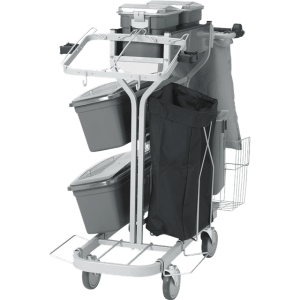 Vikan 580319 Compact Cleaning Trolley Plus 60 cm Grey