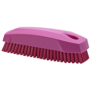Vikan 64401 Hand Brush S / Nailbrush 130 mm Hard Pink