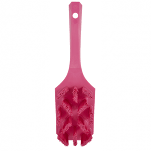 Vikan 41791 UST Hand Brush w/short handle 260 mm Hard Pink