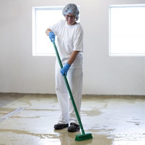 Vikan 7042 Compact Wall/Deck Scrub 225 mm Hard