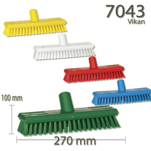 Vikan 41853 Brosse de Nettoyage Fine à Manche Long 420 mm Dur Bleu – AAVA  Color Coded Tools