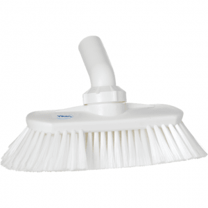 Vikan 70675 Washing Brush with Angle adjustment waterfed 240 mm Soft/split White