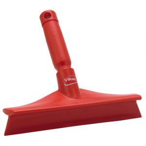 Vikan 71254 Ultra Hygiene Table Squeegee w/Mini Handle 245 mm Red