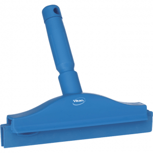Vikan 77113 Hygienic Hand Squeegee with replacement cassette 250 mm Blue