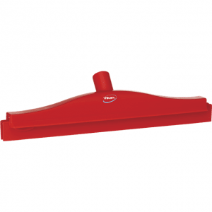 Vikan 77124 Hygienic Floor Squeegee w/replacement cassette 405 mm Red