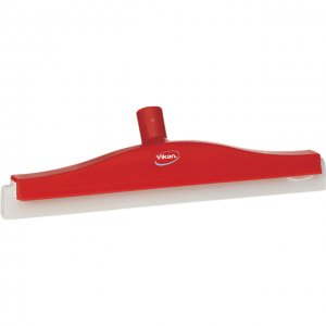 Vikan 77624 Revolving Neck Floor squeegee w/Replacement Cassette 400 mm Red