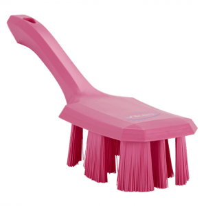 Vikan 41791 UST Hand Brush w/short handle 260 mm Hard Pink