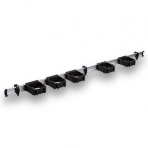9-5-0 Toolflex One 94 cm Rail with 5 x P-01 Holder - Black