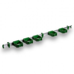 9-5-0 Toolflex One 94 cm Rail with 5 x P-01 Holder - Green