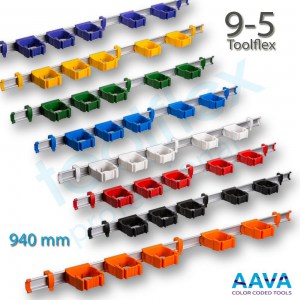 Toolflex One 94 cm Rail with 5 x P-01 Holder