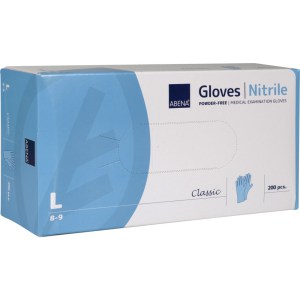 Vikan Abena Nitrile Classic Gloves Blue Powder Free Large