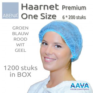 Vikan Hairnet PP Non-woven Blue 1200 pcs