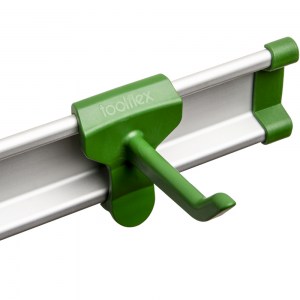 Vikan P01H-6 Toolflex One P-01 Hook 3-Pack - Green