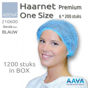Vikan Hairnet PP Non-woven Blue 1200 pcs