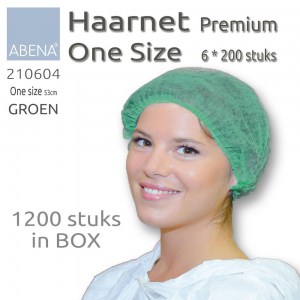 Vikan Hairnet PP Non-woven Green 1200 pcs