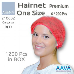 Vikan Hairnet PP Non-woven Red 1200 pcs