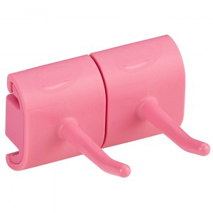 Vikan 10141 Hygienic Wall Bracket 83mm Pink