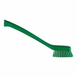 Vikan 41852 Narrow Cleaning Brush with Long Handle 420 mm Hard Green