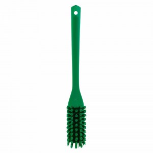 Vikan 41852 Narrow Cleaning Brush with Long Handle 420 mm Hard Green
