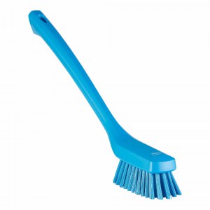 Vikan 41853 Narrow Cleaning Brush with Long Handle 420 mm Hard Blue