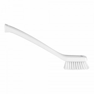 Vikan 41855 Narrow Cleaning Brush with Long Handle 420 mm Hard White