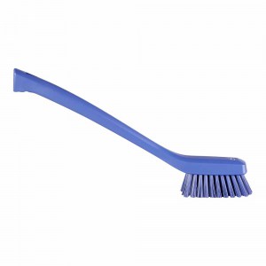 Vikan 41858 Narrow Cleaning Brush with Long Handle 420 mm Hard Purple