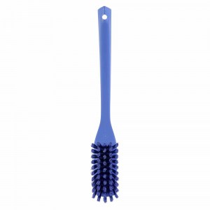 Vikan 41858 Narrow Cleaning Brush with Long Handle 420 mm Hard Purple