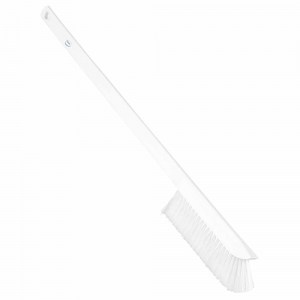 Vikan 41975 Ultra-Slim Cleaning Brush with Long Handle 600 mm Medium White
