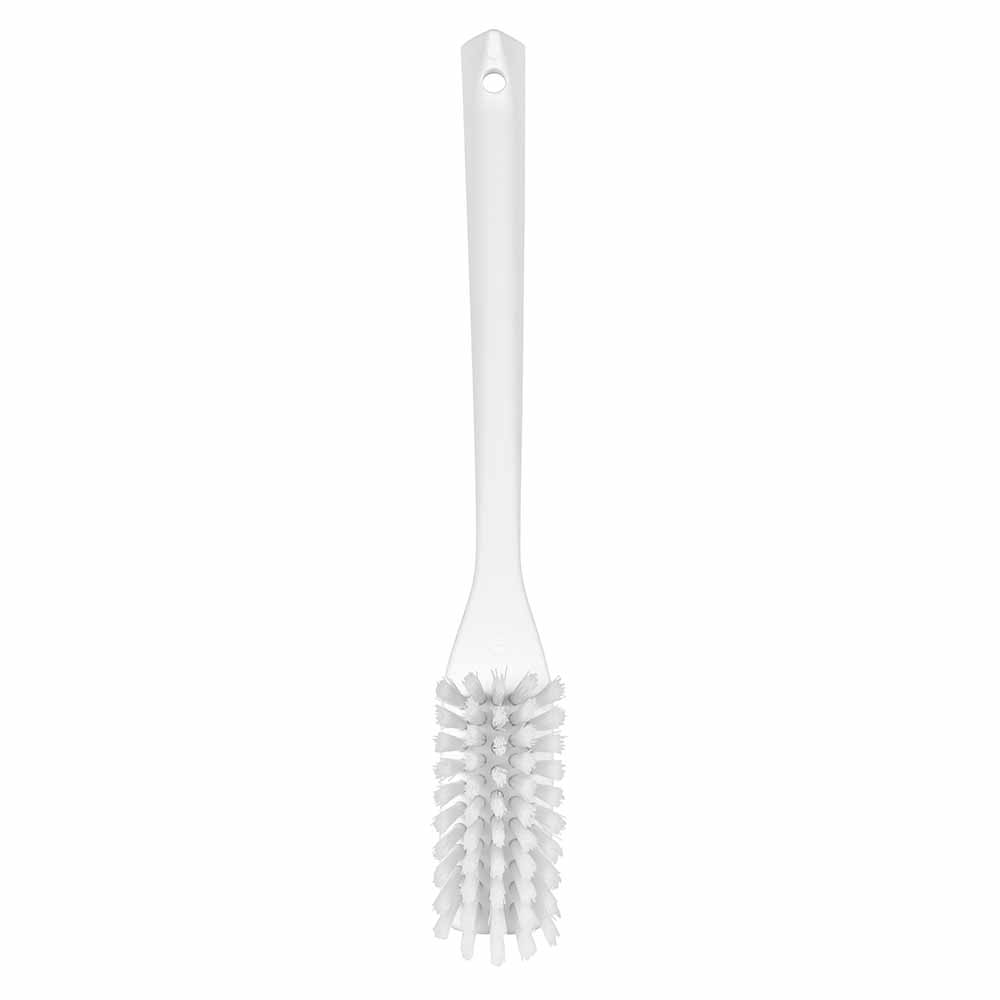 Vikan Narrow Cleaning Brush with Long Handle, 420mm, Hard Bristles